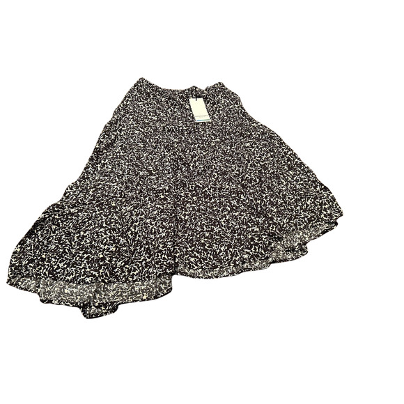 Scotch & Soda Womens Size Medium Black Blue Asymmetrical Hem Tiered Skirt NWT - Picture 1 of 10